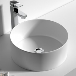400*400*150mm Bathroom Round Above Counter White Ceramic Wash Basin 400*400*150mm Bathroom Round Above Counter White Ceramic Wash Basin